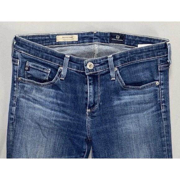 AG Vintage USA Made The Stilt Crop Cigarette Lightweight Stretch Denim Jeans. 27 - Picture 6 of 9